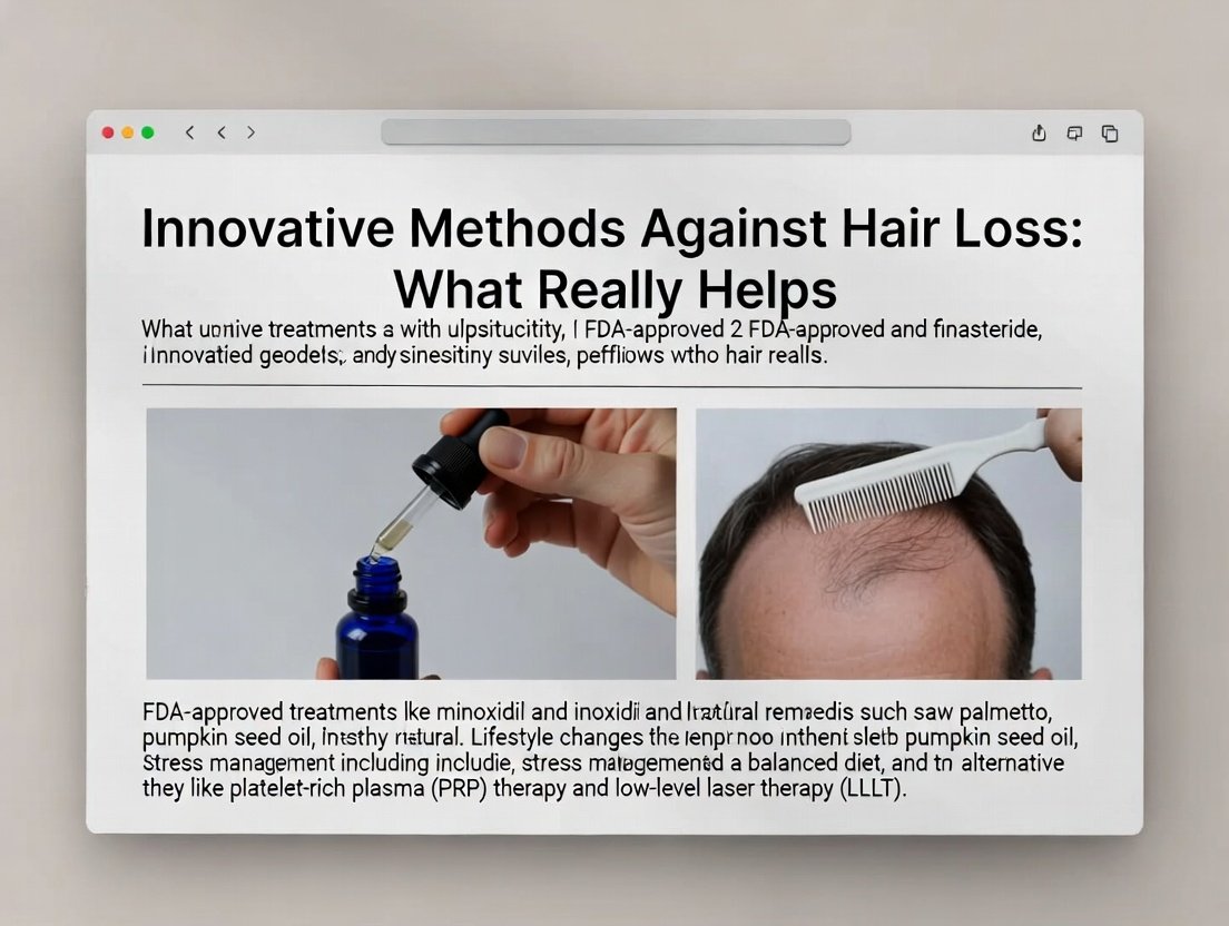Innovative Methoden gegen Haarausfall Was wirklich hilft