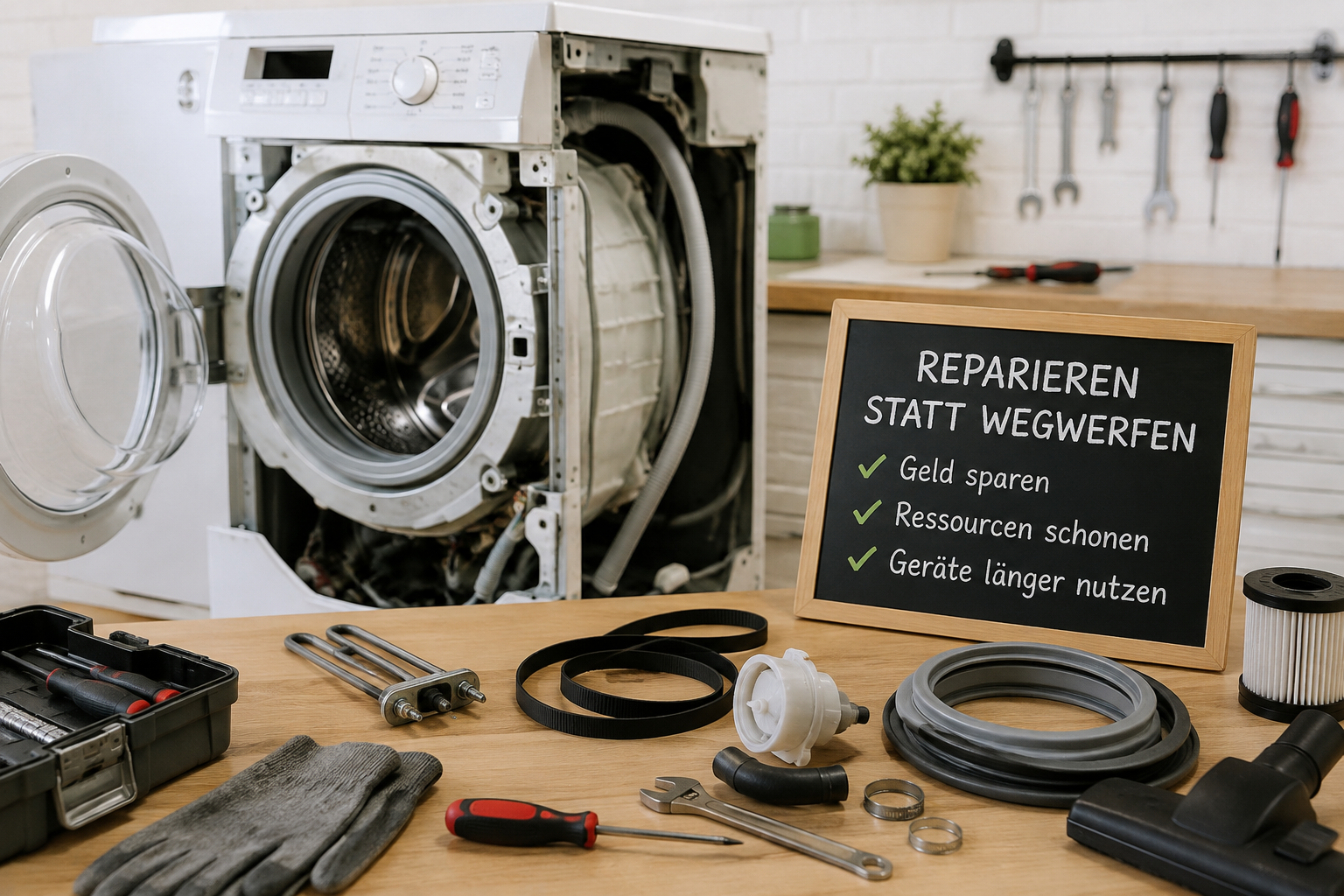Reparieren statt wegwerfen und Haushaltsgeraete laenger nutzen